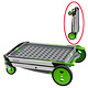 Trolley Clax 880x540x1010mm - avec caisse pliante