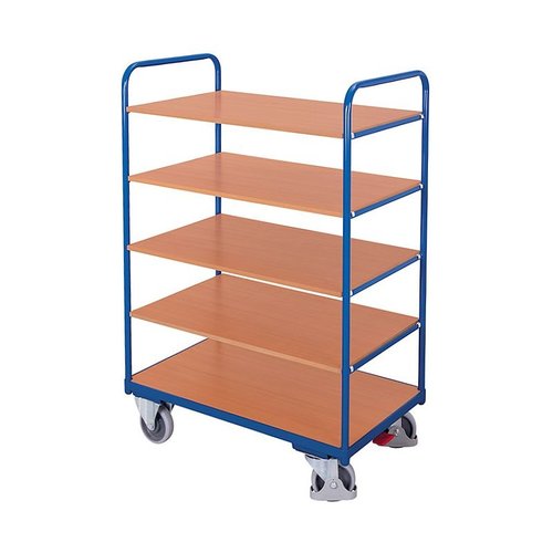 Etagewagen 1060x600x1530mm - 5 laadvlakken - hoog