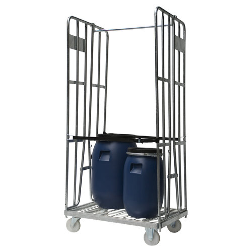 Vat met wijde hals en klemring 310x236x510mm - 30 liter