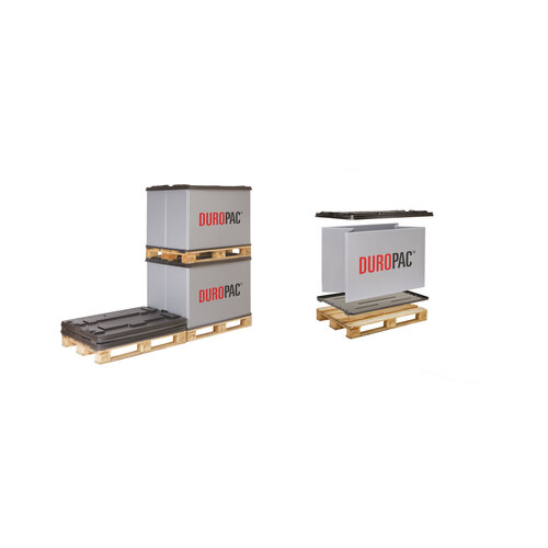 Palletbox - 1200x800x790mm, PE/PP, opvouwbaar
