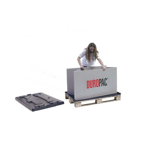 Caisse palette - 1200x800x790mm, PE/PP, pliable