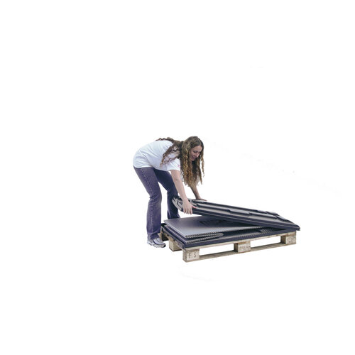 Caisse palette - 1200x800x790mm, PE/PP, pliable