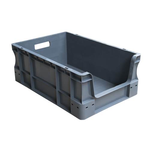Bac norme Europe empilable 600x400x230mm - 45 litres - avec poignées ouvertes