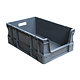 Bac norme Europe empilable 600x400x230mm - 45 litres - avec poignées ouvertes