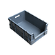 Bac norme Europe empilable 600x400x230mm - 45 litres - avec poignées ouvertes