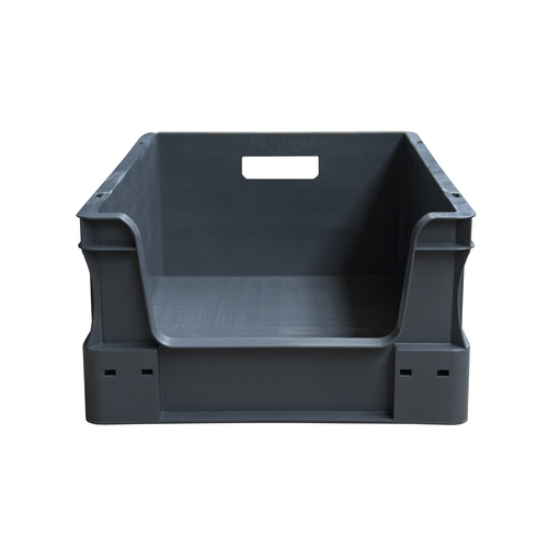 Bac norme Europe empilable 600x400x230mm - 45 litres - avec poignées ouvertes