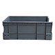Bac norme Europe empilable 600x400x230mm - 45 litres - avec poignées ouvertes