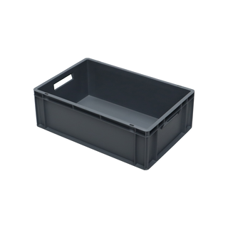 Caisse Plastique Eurobox 20x15x12 Cm - Empilable, Grise, Polypropylène Robuste