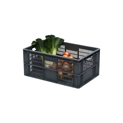 Euronorm kunststof stapelbak 600x400x270mm - geperforeerd - 52 liter