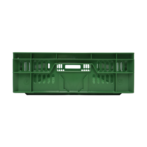 Agri bak groen 600x400x140 mm - 26L, geperforeerd