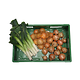 Agri bak groen 600x400x140 mm - 26L, geperforeerd
