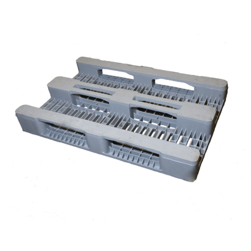 H1 Hygiëne pallet 1200x800x160mm - 1250 kg, open dek, zonder randen, gebruikt