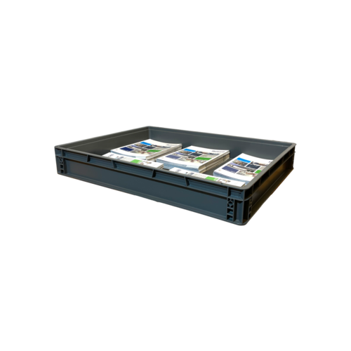 Euronorm stapelbak 800x600x120mm - 45 liter - gesloten