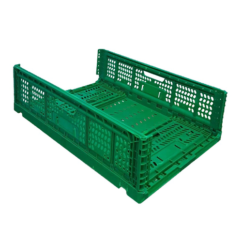 Caisse à fruits pliable ajourée 600x397x180 mm - 36 L, PEHD, Occasion