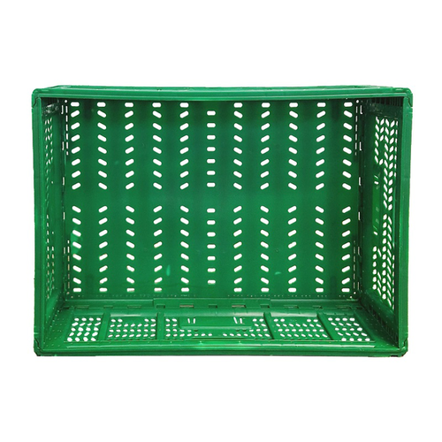 Caisse à fruits pliable ajourée 600x397x180 mm - 36 L, PEHD, Occasion