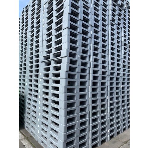 H1 Hygiëne pallet 1200x800x160mm - 1250 kg, open dek, zonder randen, gebruikt