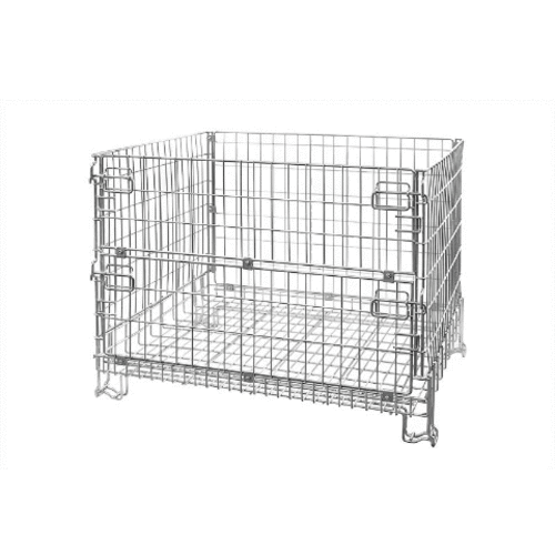 Inklapbare metalen draadcontainer 1200x1000x1000mm - verzinkt