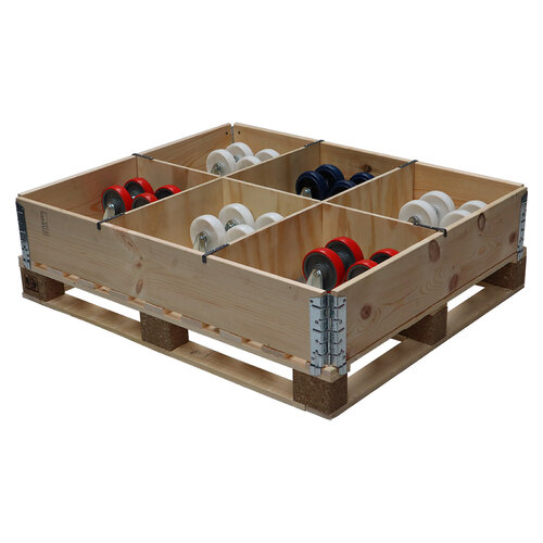 Vakverdeler palletrand 1200x1000x200mm - 6 vakken