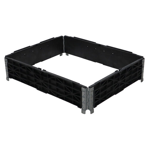 Palletrand 1000x800x200mm - kunststof - 4 scharnieren