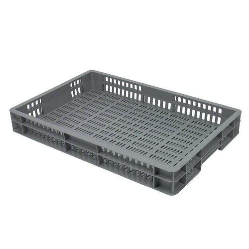 Bac plastique de stockage norme Europe 600x400x80 mm ajouré