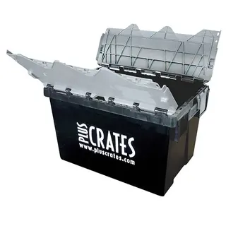 Bac navette 600x400x368mm - 64L, emboîtable, occasion