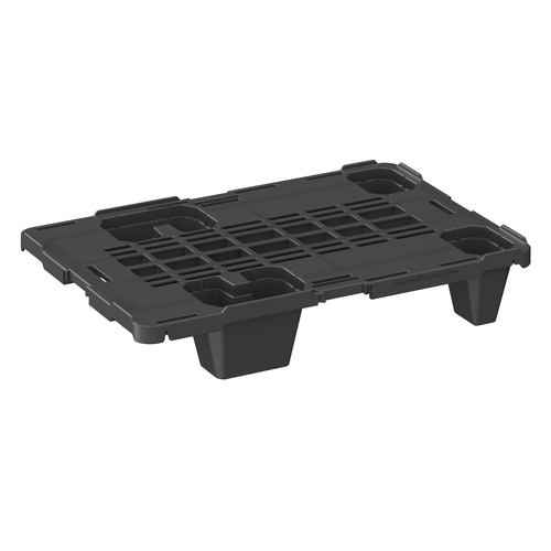 1/4 palette plastique emboîtable dimensions 600x400x115mm