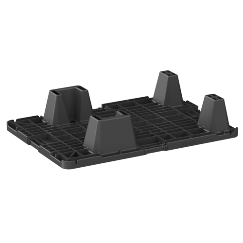 1/4 palette plastique emboîtable dimensions 600x400x115mm