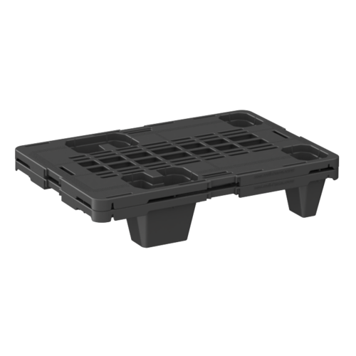 1/4 palette plastique emboîtable dimensions 600x400x115mm