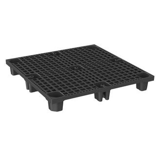 Palette plastique 1100x1100x145mm, emboîtable, avec rebord - 1200 kg