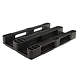 Palette plastique 1200x800x145mm, Plancher plein renforcé, avec rebord, 1600 kg
