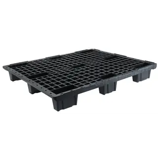 Palette plastique emboîtable 1200x1000x153mm, avec rebord, 1000 kg