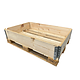 Palletrand 1200x800x200mm - hout, B keus, 4 scharnieren, nieuw