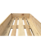 Palletrand 1200x800x200mm - hout, B keus, 4 scharnieren, nieuw