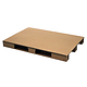 Palette 1200x800x110mm - Carton, plateau plein, 500 kg