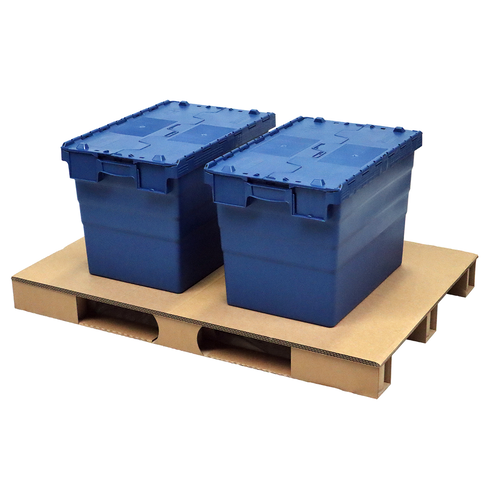 Palette 1200x800x110mm - Carton, plateau plein, 500 kg