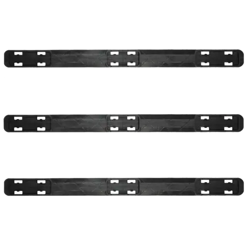Pallet 1200x1000x175 mm - 3 sledes,  opstaande rand, PE-PP mix, gesloten dek