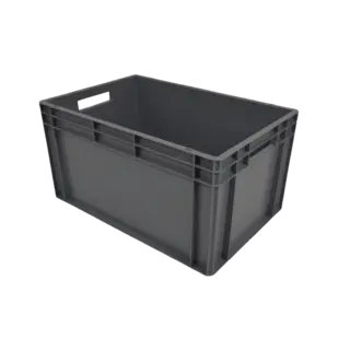 Bac plastique norme Europe 600x400x320mm - 60 L, occasion