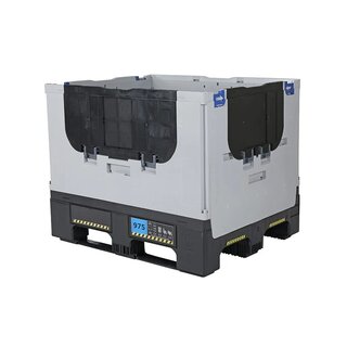 Palletbox - 1200x1000x975mm, opvouwbaar, gebruikt