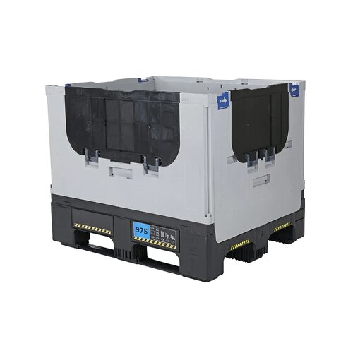 Palletbox - 1200x1000x975mm, opvouwbaar, gebruikt