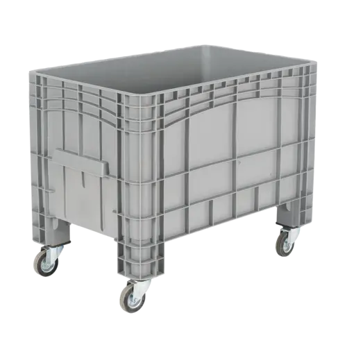 Palletbox 1000x640x690 mm - 270 l, 4 wielen, gesloten