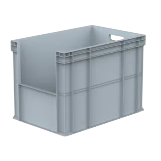 Euronorm stapelbak 600x400x425mm, met grijpopening
