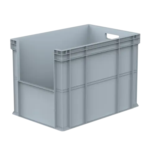 Euronorm stapelbak 600x400x425mm, met grijpopening