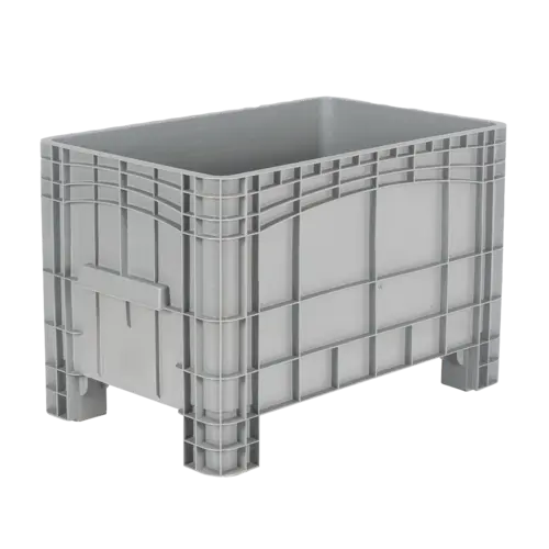 Palletbox 1000x640x670 mm – 270 L, 4 poten, gesloten