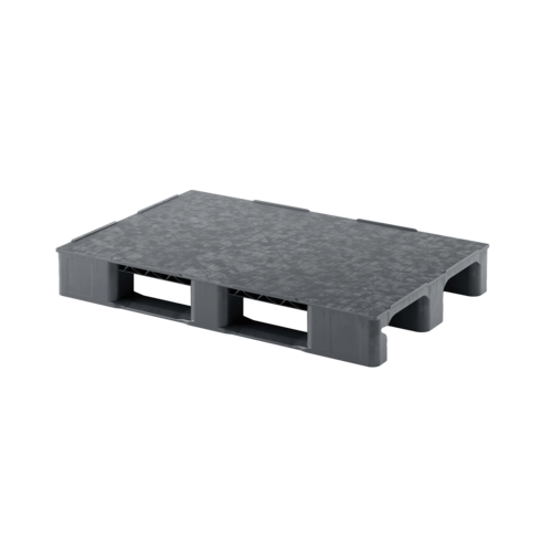 Palette plastique 1200x800x150 mm - PP, 2 semelles, 1500 kg