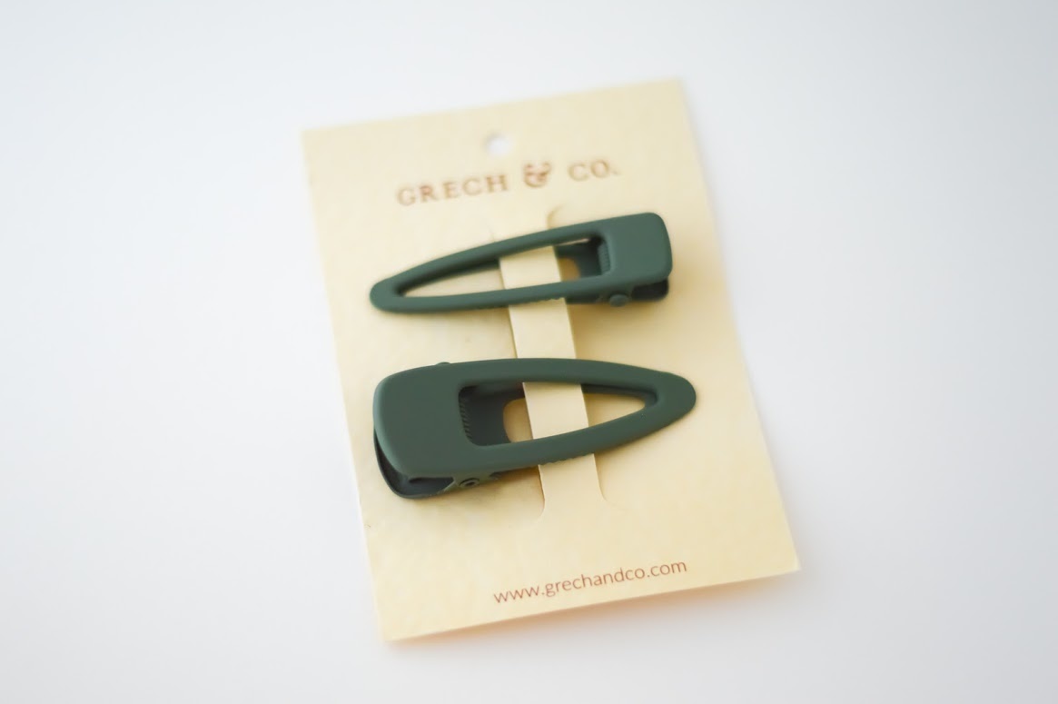Grech & Co Matte clips set of 2 | fern