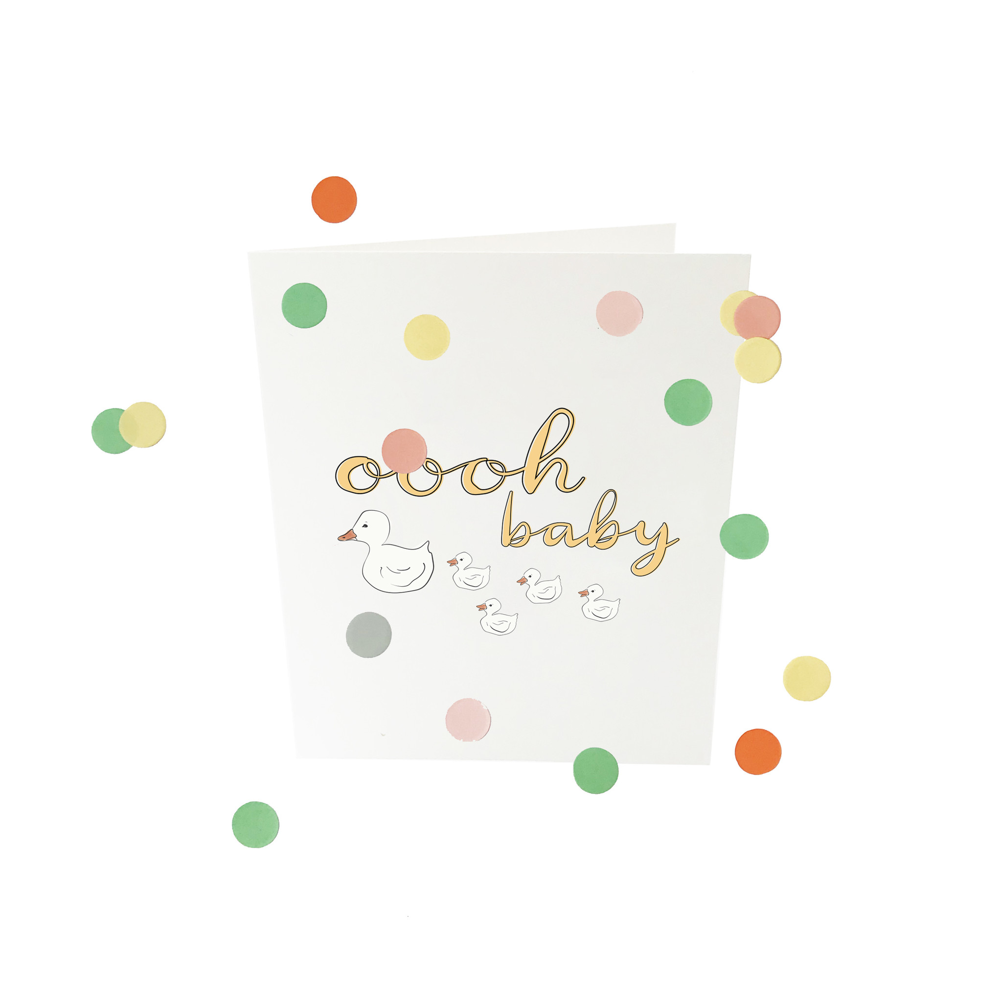Confetti card | Oooh baby