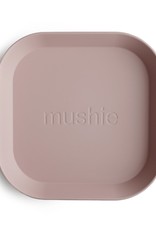 Mushie Plates square set of 2 | Blush