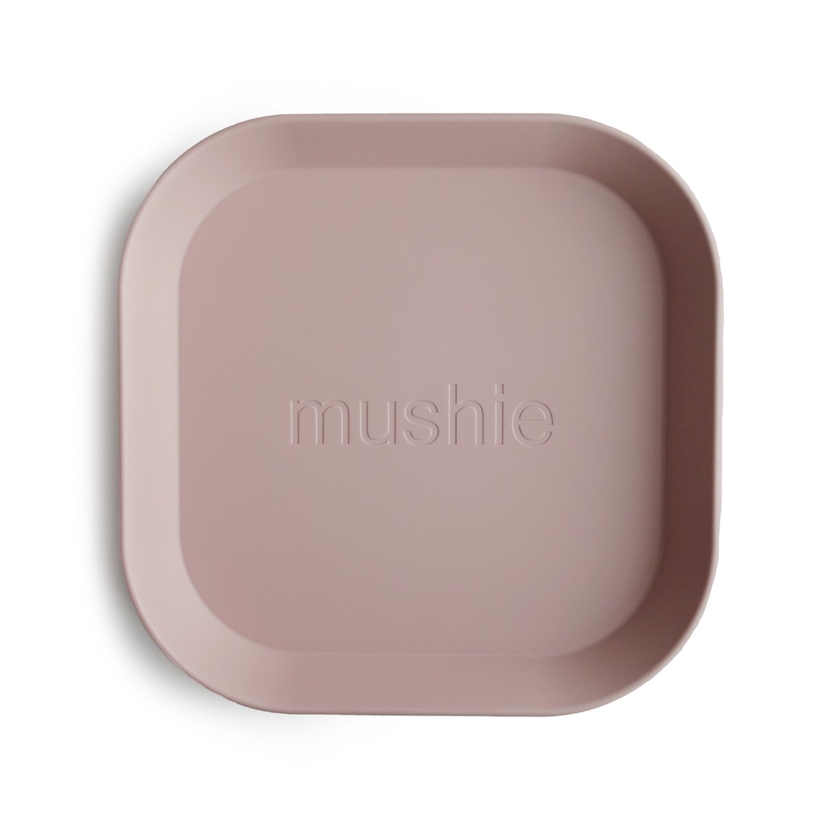 Mushie Plates square set of 2 | Blush