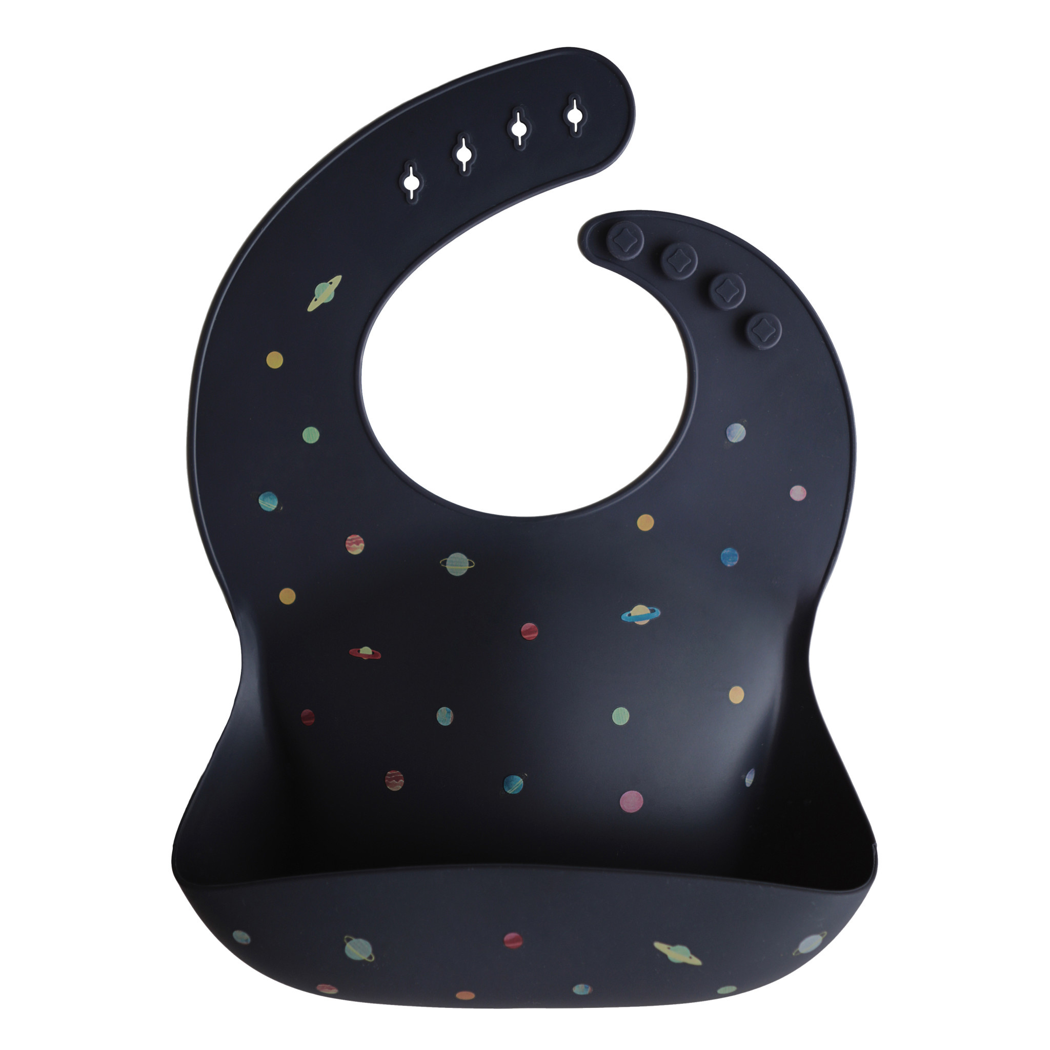 Mushie Silicone Bib | Planets