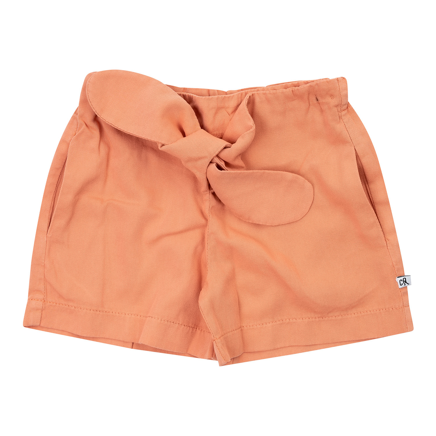 CarlijnQ Pink Denim | paperbag shorts